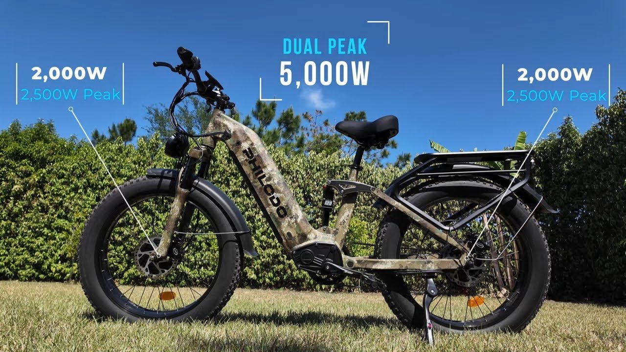 The Most Affordable 60V Ebike, 5000W – Philodo Falcon