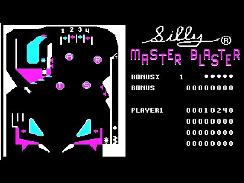 Silly Master Blaster Pinball - [1985] ... (MS-DOS/PC) Gameplay
