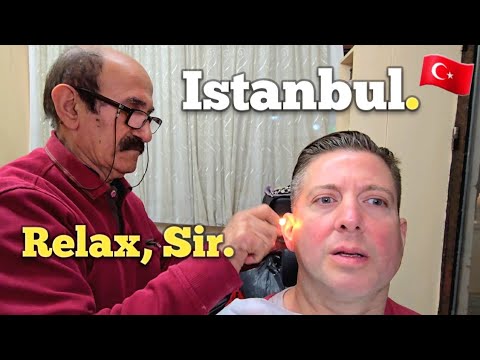 💈TURKISH BARBERS Don't Ask! THEY JUST DO IT. This is Mr. Salih. (ASMR) Istanbul 🇹🇷