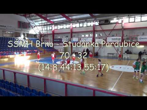 2017 0115 Basket U14 Extraliga U14 SŠMH Brno - Studánka Pardubice