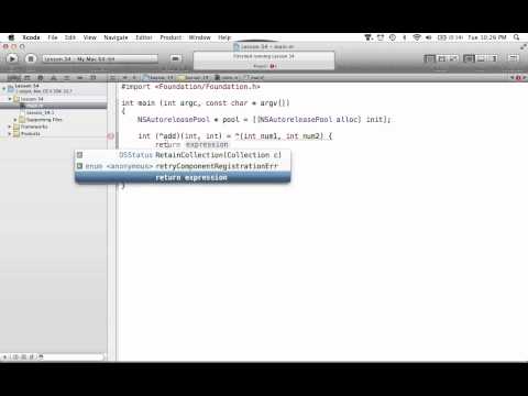 Objective-C on the Mac L34 - Block Parameters