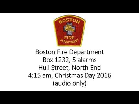 Boston Fire Department 5 alarms, Box 1232, 12/25/16