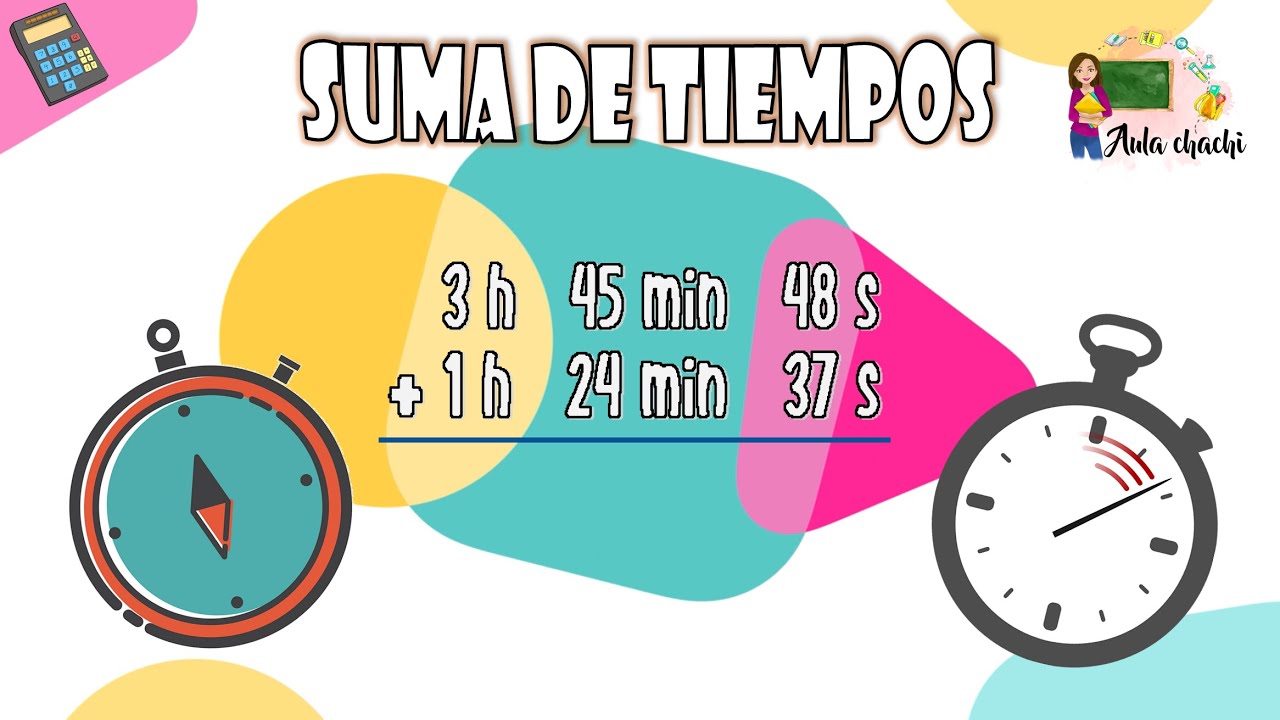 Suma de tiempos | Aula chachi - Vídeos educativos para niños