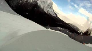 preview picture of video 'Painful snowboard crash in Ehrwald Austria 2012'