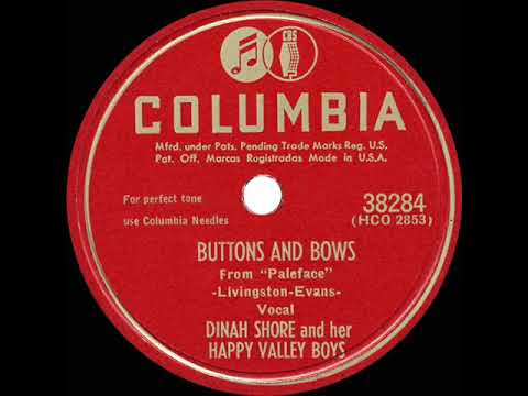 1948 HITS ARCHIVE: Buttons And Bows - Dinah Shore (a #1 record)