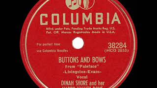 1948 HITS ARCHIVE: Buttons And Bows - Dinah Shore (a #1 record)