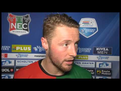 Reactie Rens van Eijden na afloop van N.E.C. - FC Twente