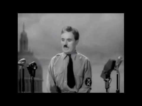 Charlie Chaplin's Great Dictator's Final Speech with music