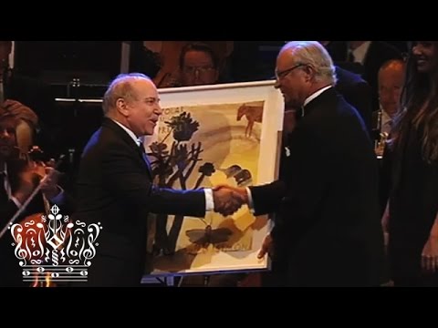 Paul Simon receiving the 2012 Polar Music Prize