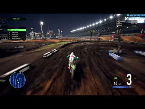 Daytona Supercross 250 - Austin Forkner block pass on Chase Sexton