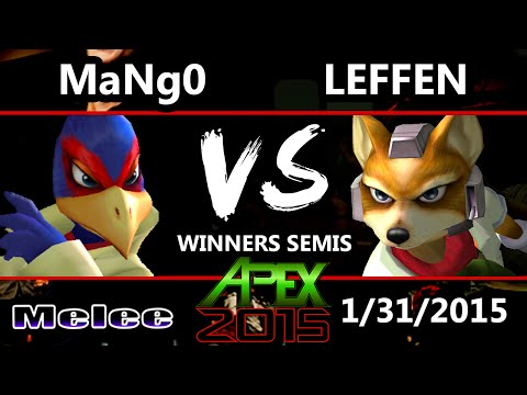 Apex 2015 - Leffen (Fox) Vs. Mango (Falco) - Winners Semis - SSBM