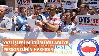 Yazı işleri müdürlüğü adliye personelinin hakkıdır