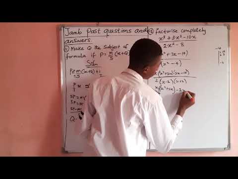 JAMB, SSCE, POST UTME past questions and answers on mathematics episode 2
