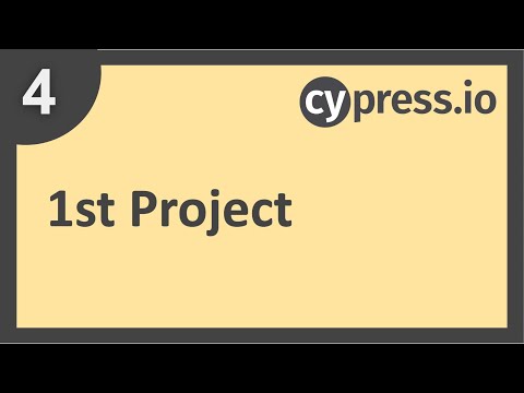 Cypress Beginner Tutorial 4 | 1st Project Setup