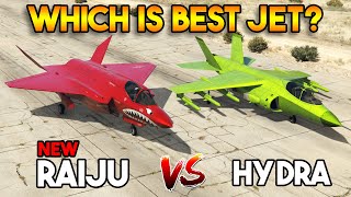 GTA 5 ONLINE : F-160 RAIJU VS HYDRA JET (WHICH IS BEST JET PLANE?)