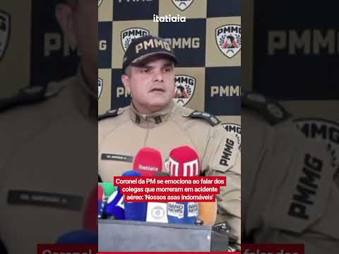 Acidente em Santana do Paraíso: Coronel da PM chora morte de colegas em queda de avião.