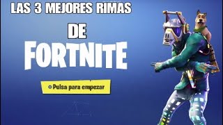 LAS 3 MEJORES RIMAS DE FORTNITE! Con RAPERASO Y RAPMEDO.