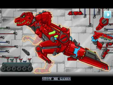 Dino Robot Tyranno Red   Game Show   Game Play   2015   HD