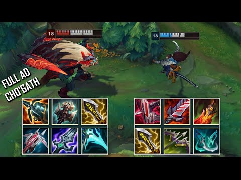 FULL AD CHO'GATH vs YASUO FULL BUILD FIGHTS & Best Pentakills!