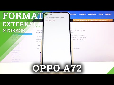 How to Format SD Card in OPPO A72 - Remove All Files from Memory Card