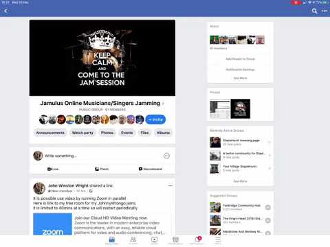 Online Jamming using Jamulus and Zoom