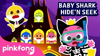 Halloween Hide&#39;n Seek with Baby Shark Family | Halloween Songs | Pinkfong Songs for Children
