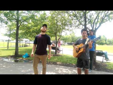 Mike Posner sings Sugar by Maroon 5 acoustic " I Took A Pill In Ibiza "