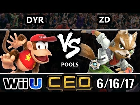 CEO 2017 Smash 4 - MVG | dyr (Diddy Kong) Vs. ZD (Fox) Wii U Tournament