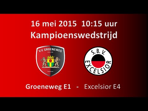 Kampioenswedstrijd Groeneweg E1 tegen Excelsior E4 (2015)