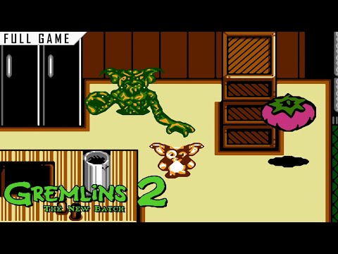 Gremlins 2: The New Batch | 8-bit Nintendo | Full Game [Upscaled to 4K using xBRz]