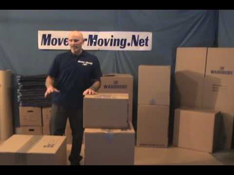 Part of a video titled Packing Heavy Items Into The Correct Boxes - Movers-Moving.NET