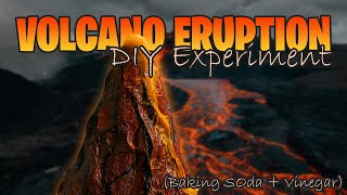 DIY Volcano Eruption Experiment 🌋 | Baking soda/Vinegar Science Experiment