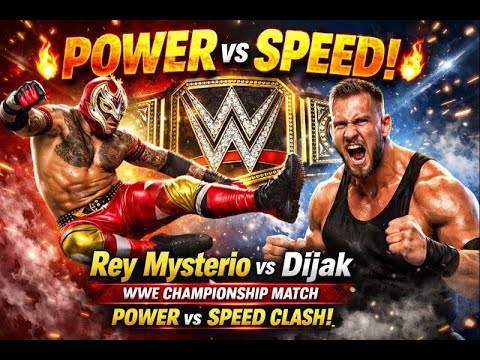 WWE - Rey Mysterio V/S Dijak - SMACKDOWN WWE CHAMPIONSHIP MATCH _ 2K24