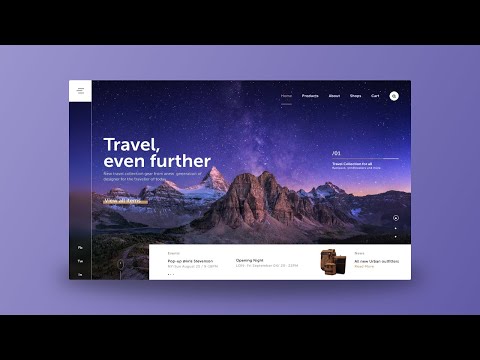UI Design Tutorial | Travel Website Design in Adobe XD | WebDesignGeek