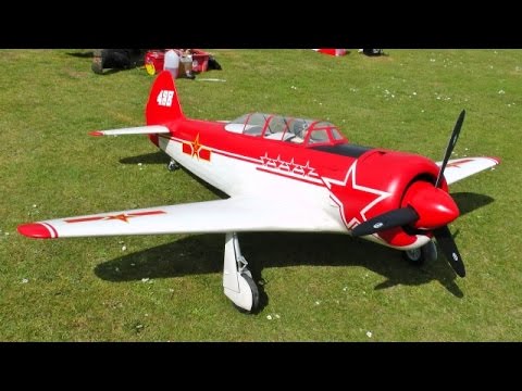 ② GIANT 1/3 SCALE RC YAK 11 - MOKI 400cc 5 CYL RADIAL - ALI MACHINCHY AT NLMFC - 2015