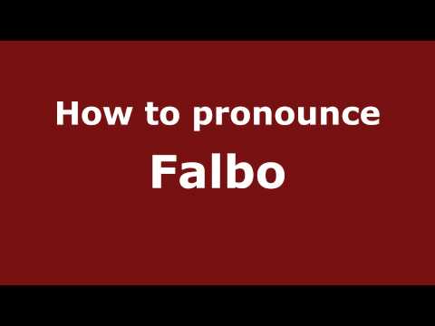 How to pronounce Falbo