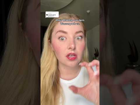 Paula's transition 😳 do you think the waterproof makeup held up well? 😅 💦