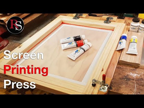 Making A Screen Printing Press - Woodworking Video