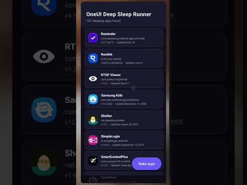 OneUI DSR - Deep Sleep Runner