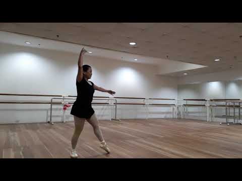 Gamzatti Variation, on pointes 😊 #worldballetday