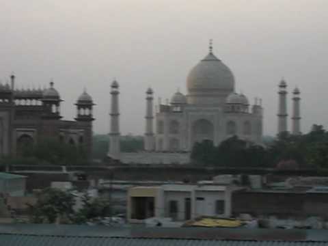 Taj Mahal, telhado, pôr do sol