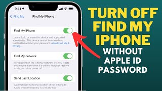How To Turn Off Find My iPhone Without Apple ID Password !! Turn Off FMI Without Password