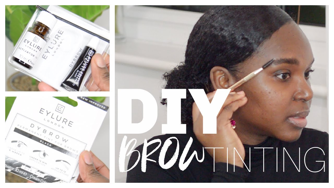 How to tint eyebrows at home | Easy, Cheap and FAST DIY (EYLURE DYBROW REVIEW)