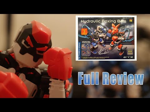 Thames & Kosmos Hydraulic Boxing Bots STEM Experiment Kit | Build Two Hydraulic-Powered Boxing Robots! | Explore Water-Powered Systems | Challenge a Friend to a Robot Duel! video review thumbnail