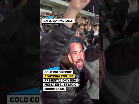 COLO COLO recibe a VOZINHA con una gran fiesta en el ESTADIO MONUMENTAL #shorts