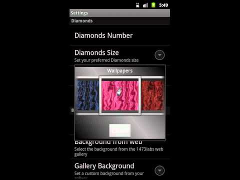 Rain of Diamonds LiveWallpaper Video