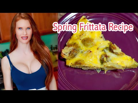 Egg Cheese Veggie Spring Frittata Recipe | How to Make Ruby Day Cooking
