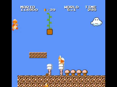 SMB2J 5-1 Glitched Exit and Secret Ending to Warp Zone