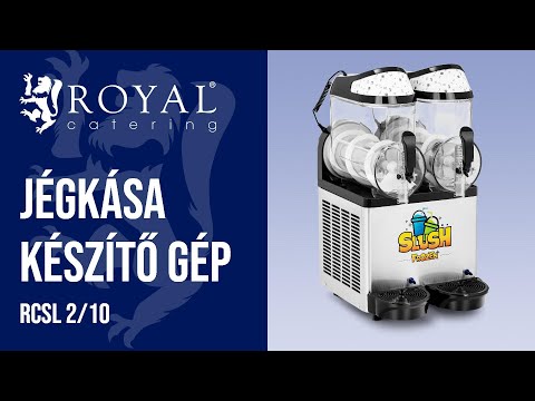 Videó - Jégkása gép - 2 x 12 l - LED