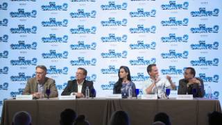 The Smurfs 2 Press Conference 3